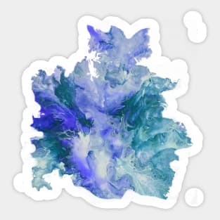 Splashes of Teal and Purple Sticker